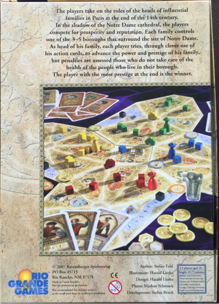 Notre Dame  (2-5) board game collectible [Barcode 655132003155] - Main Image 2