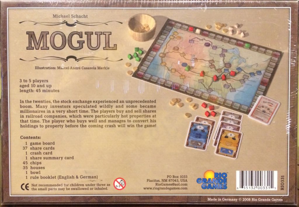 Mogul  (3-5) board game collectible [Barcode 655132003315] - Main Image 2
