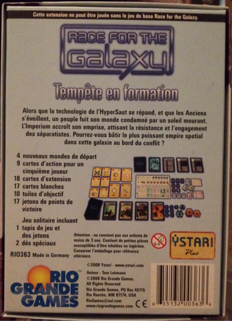 Race for the Galaxy: The Gathering Storm  (1-5) board game collectible [Barcode 655132003636] - Main Image 2