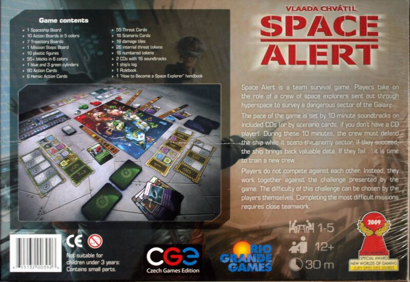 Space Alert  (2-5) board game collectible [Barcode 655132003926] - Main Image 2