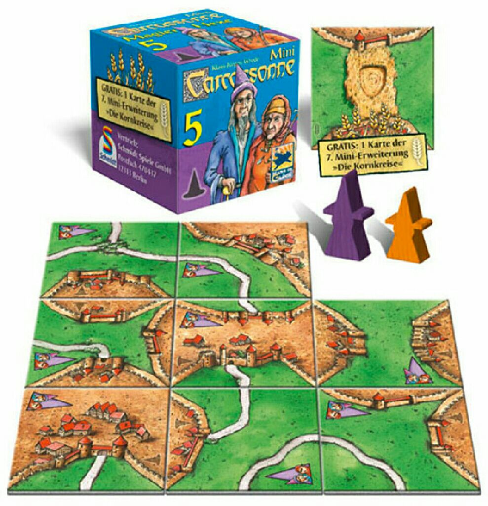 Carcassonne: Mini Expansions 5 - Mage & Witch  (2-5 (6)) board game collectible [Barcode 655132004732] - Main Image 2