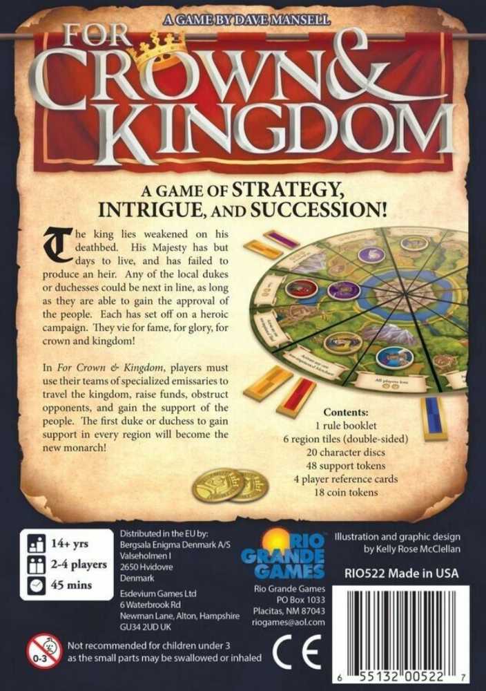 For Crown & Kingdom  (2-4) board game collectible [Barcode 655132005227] - Main Image 3