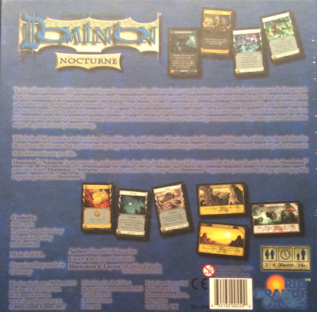 Dominion: Nocturne  (2 - 4) board game collectible [Barcode 655132005500] - Main Image 2