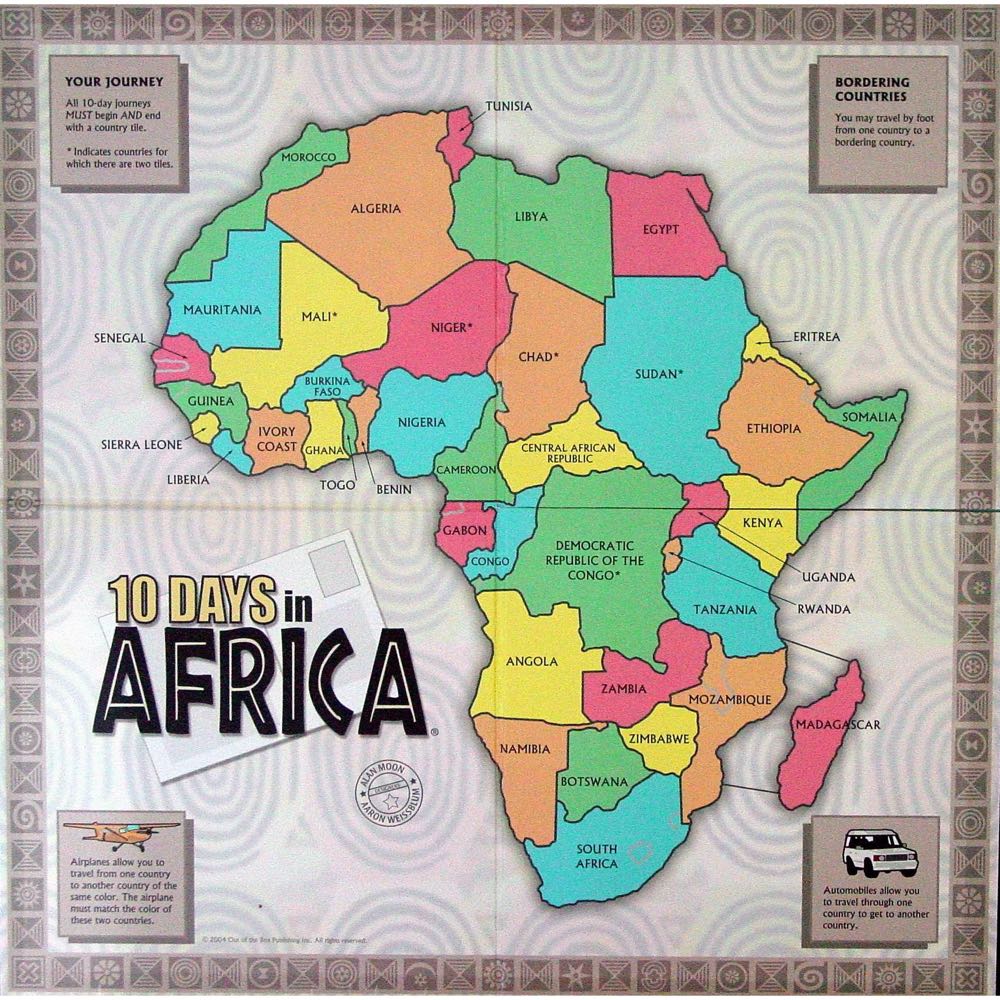 10 Days in Africa  (2 to 4) board game collectible [Barcode 659390010108] - Main Image 3