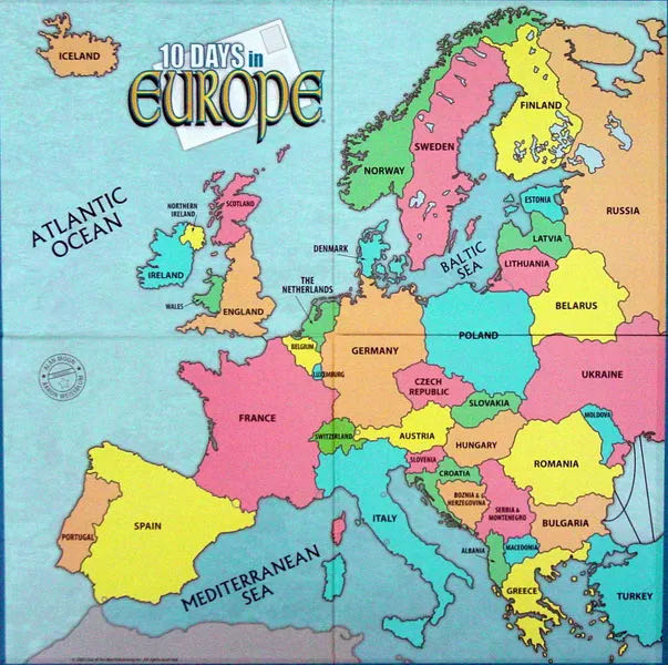 10 Days In Europe  (2-4) board game collectible [Barcode 659390010122] - Main Image 4