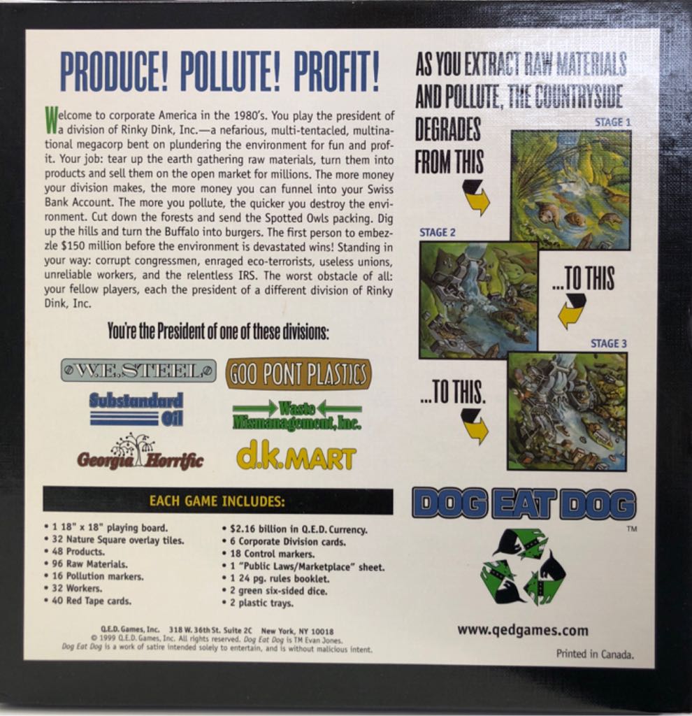 Dog Eat Dog  (3-6) board game collectible [Barcode 660178000044] - Main Image 2