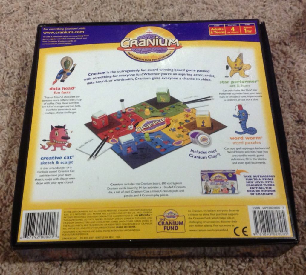 Cranium  (4+) board game collectible [Barcode 667792000016] - Main Image 2