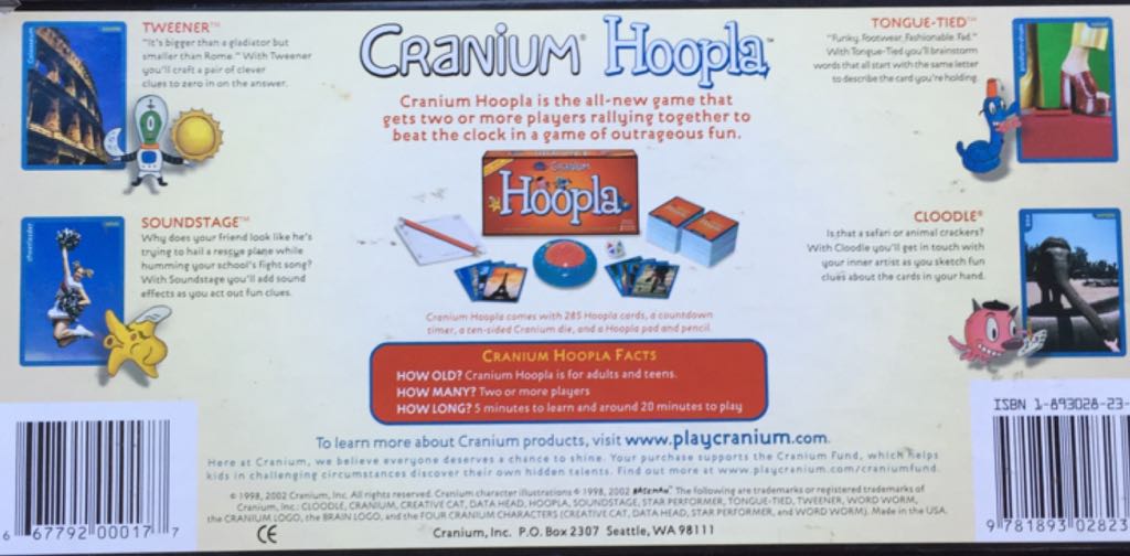 Hoopla  (2+) board game collectible [Barcode 667792000177] - Main Image 2