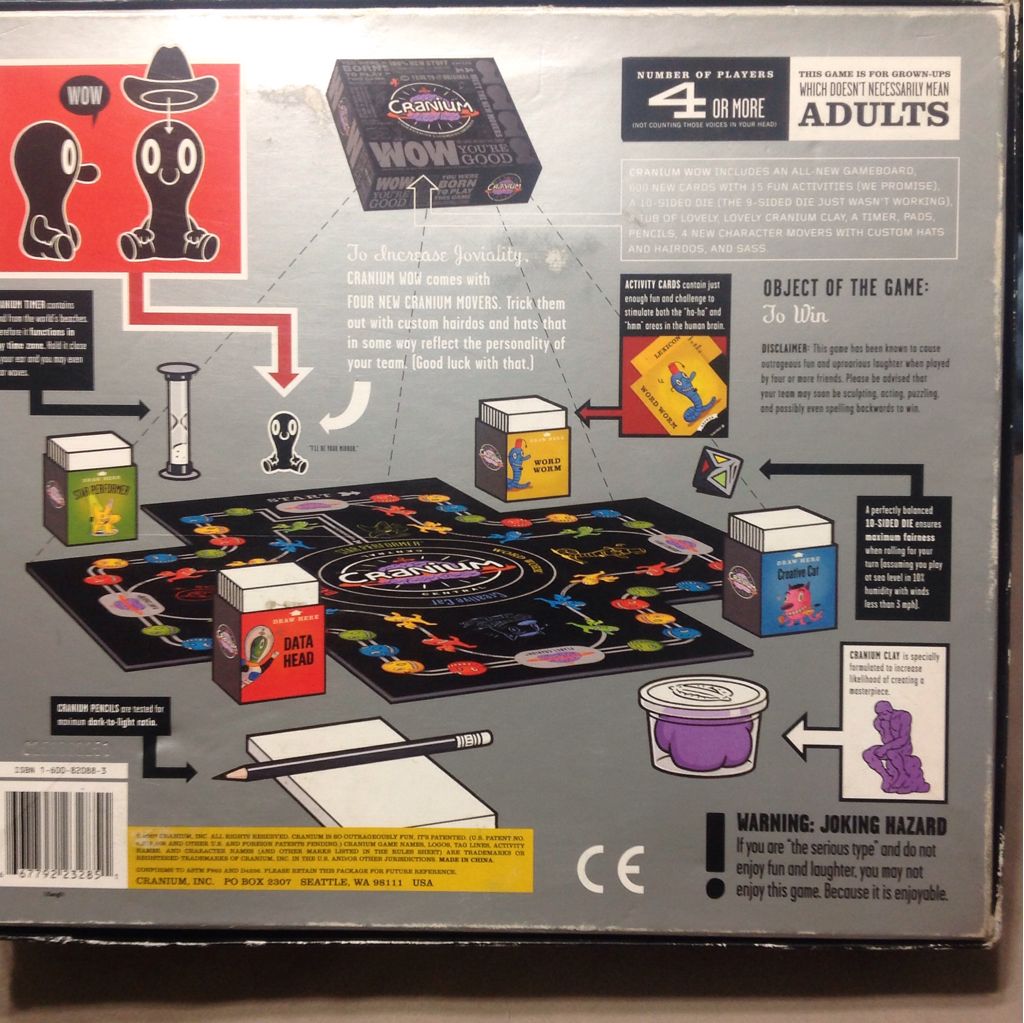 Cranium: WOW  (4+) board game collectible [Barcode 667792232851] - Main Image 2