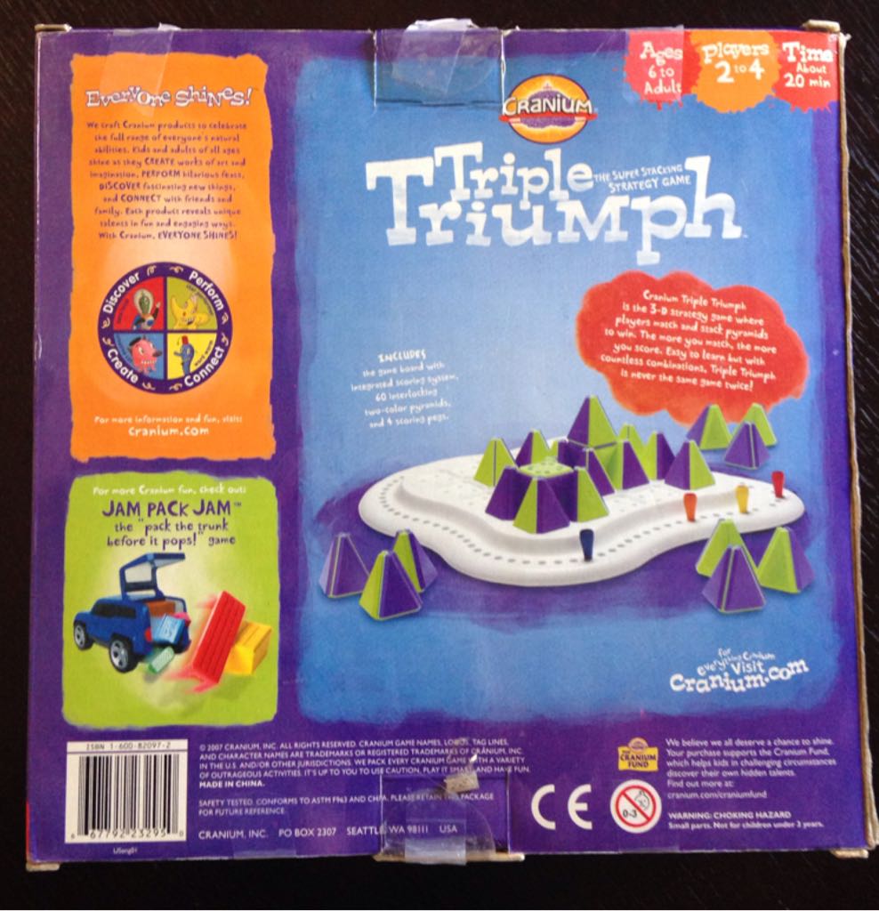 Triple Triumph  (2-4) board game collectible [Barcode 667792232950] - Main Image 2