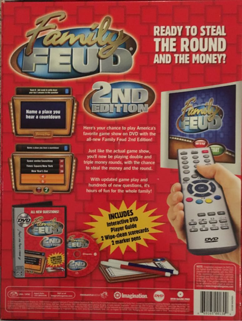 Family Feud: 2nd Edition DVD  (2+) board game collectible [Barcode 669165001309] - Main Image 2