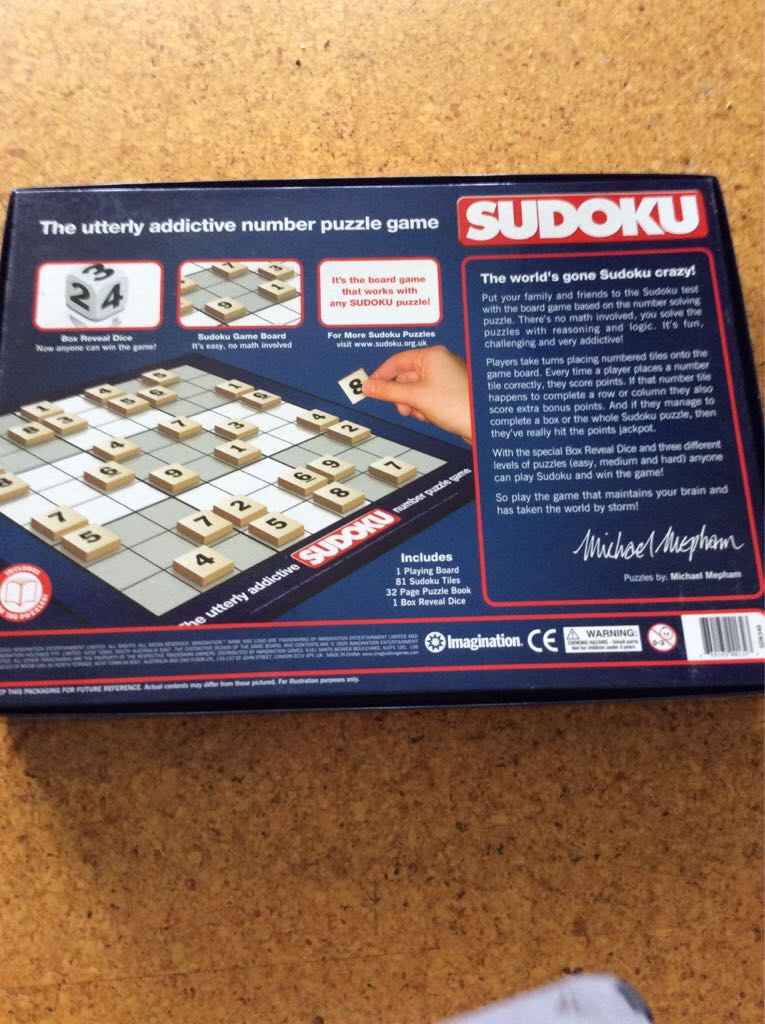 Sudoku  (3+) board game collectible [Barcode 669165001323] - Main Image 2