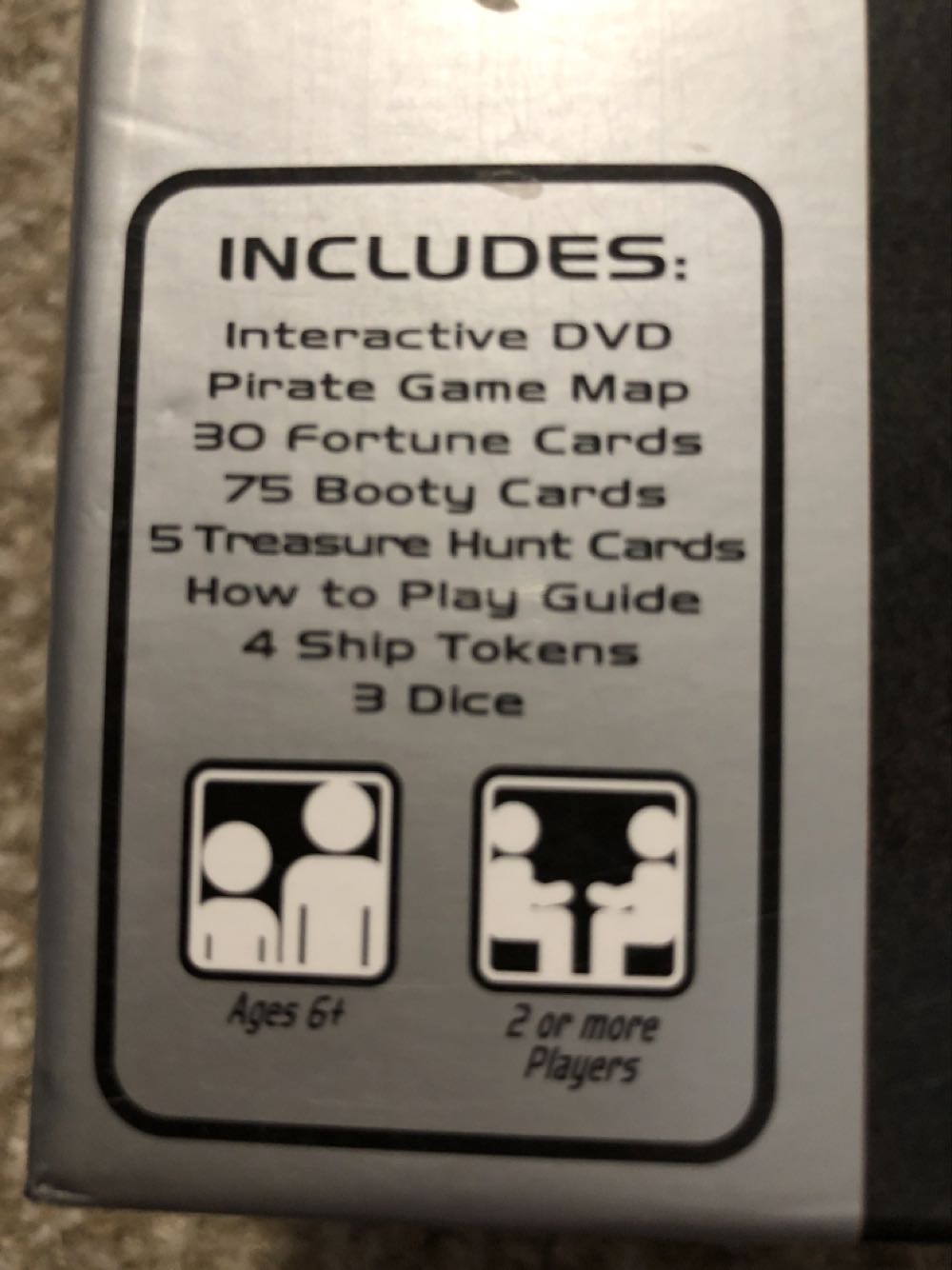 Pirates of The Caribbean: DVD Treasure Hunt  (2+) board game collectible [Barcode 669165001354] - Main Image 3