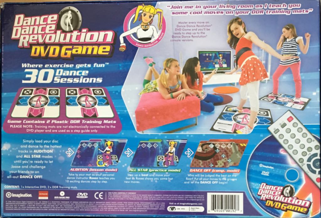 Dance Dance Revolution DVD Game  (1+) board game collectible [Barcode 669165001927] - Main Image 2