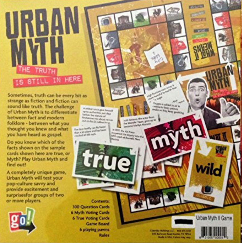 Urban Myth  (6) board game collectible [Barcode 669165003365] - Main Image 2
