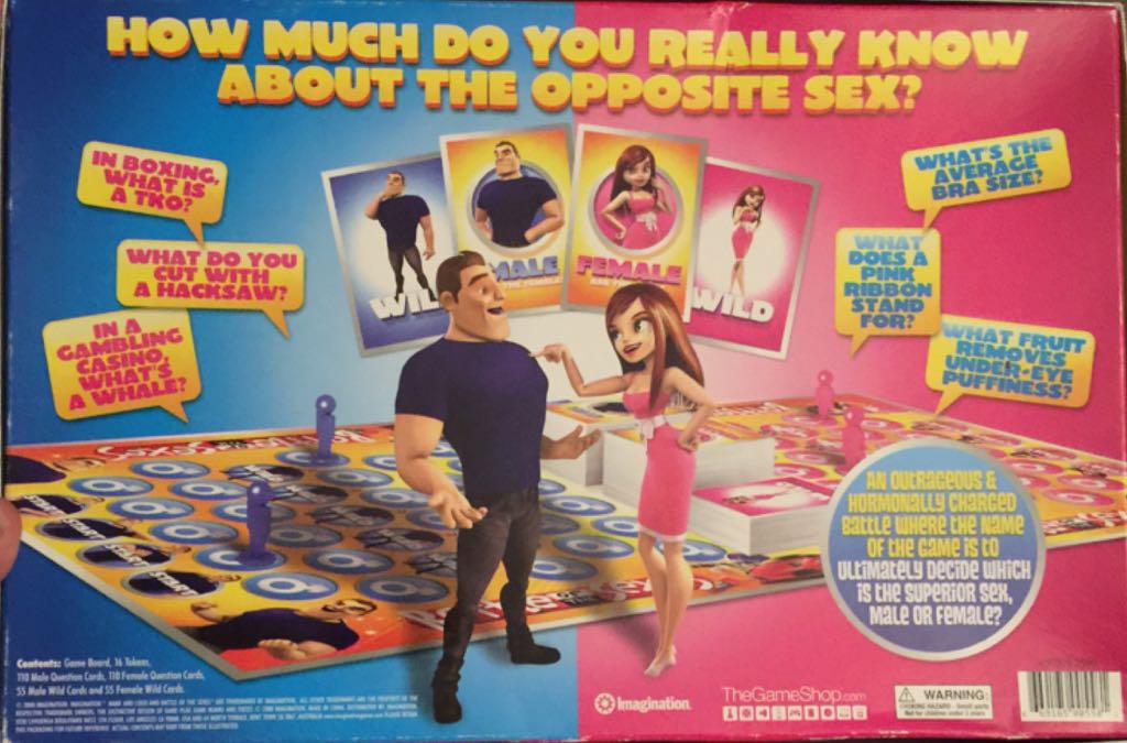 Battle Of The Sexes: The Battle Continues  (2+) board game collectible [Barcode 669165005581] - Main Image 2