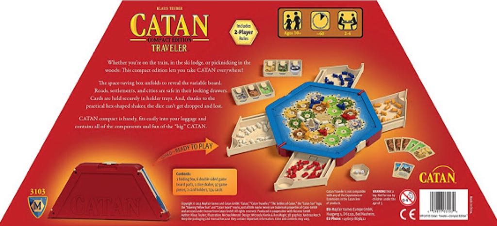 Catan Traveler Compact Edition  (2-4) board game collectible [Barcode 029877031030] - Main Image 2
