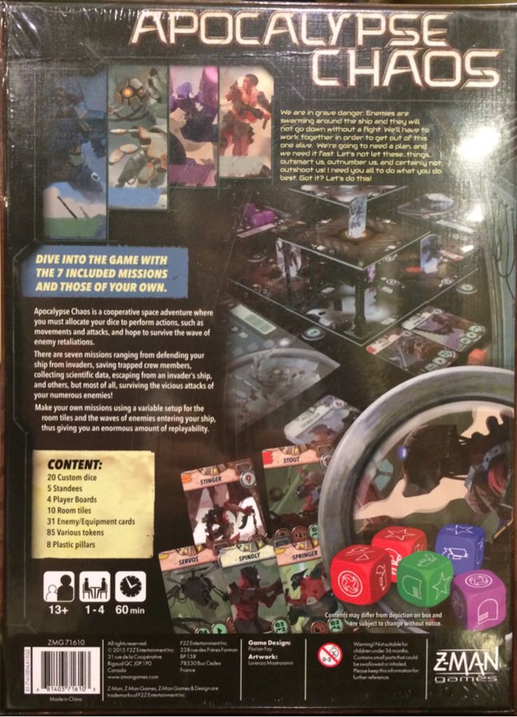 Apocalypse Chaos  (1-4) board game collectible [Barcode 681403716103] - Main Image 2