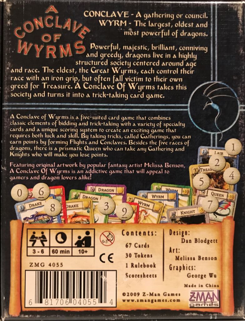 Conclave of Wyrms, A  (3 to 6) board game collectible [Barcode 681706040554] - Main Image 2