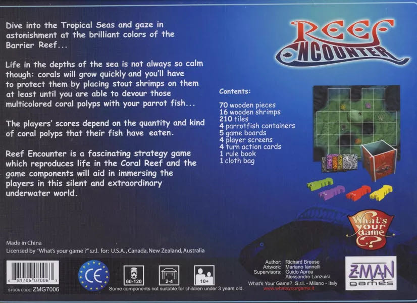 Reef Encounter  (2-4) board game collectible [Barcode 681706070063] - Main Image 2