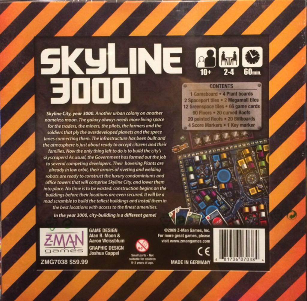 Skyline 3000  (2-4) board game collectible [Barcode 681706070384] - Main Image 2