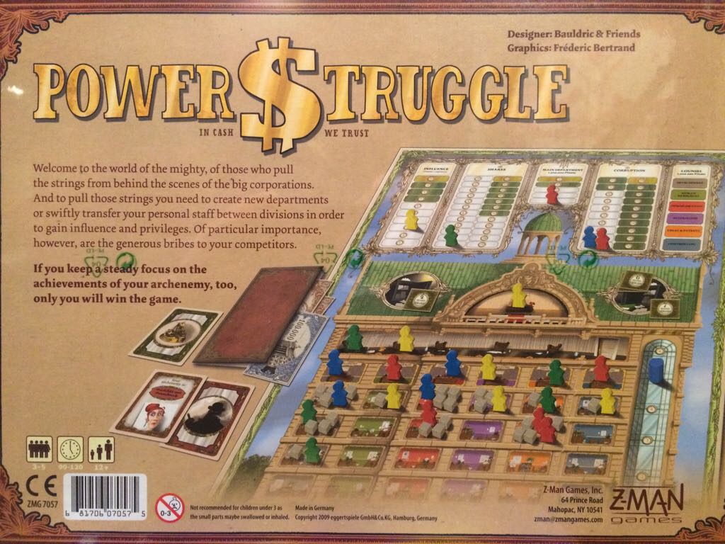 Power $truggle In Cash We Trust  (3-5) board game collectible [Barcode 681706070575] - Main Image 2