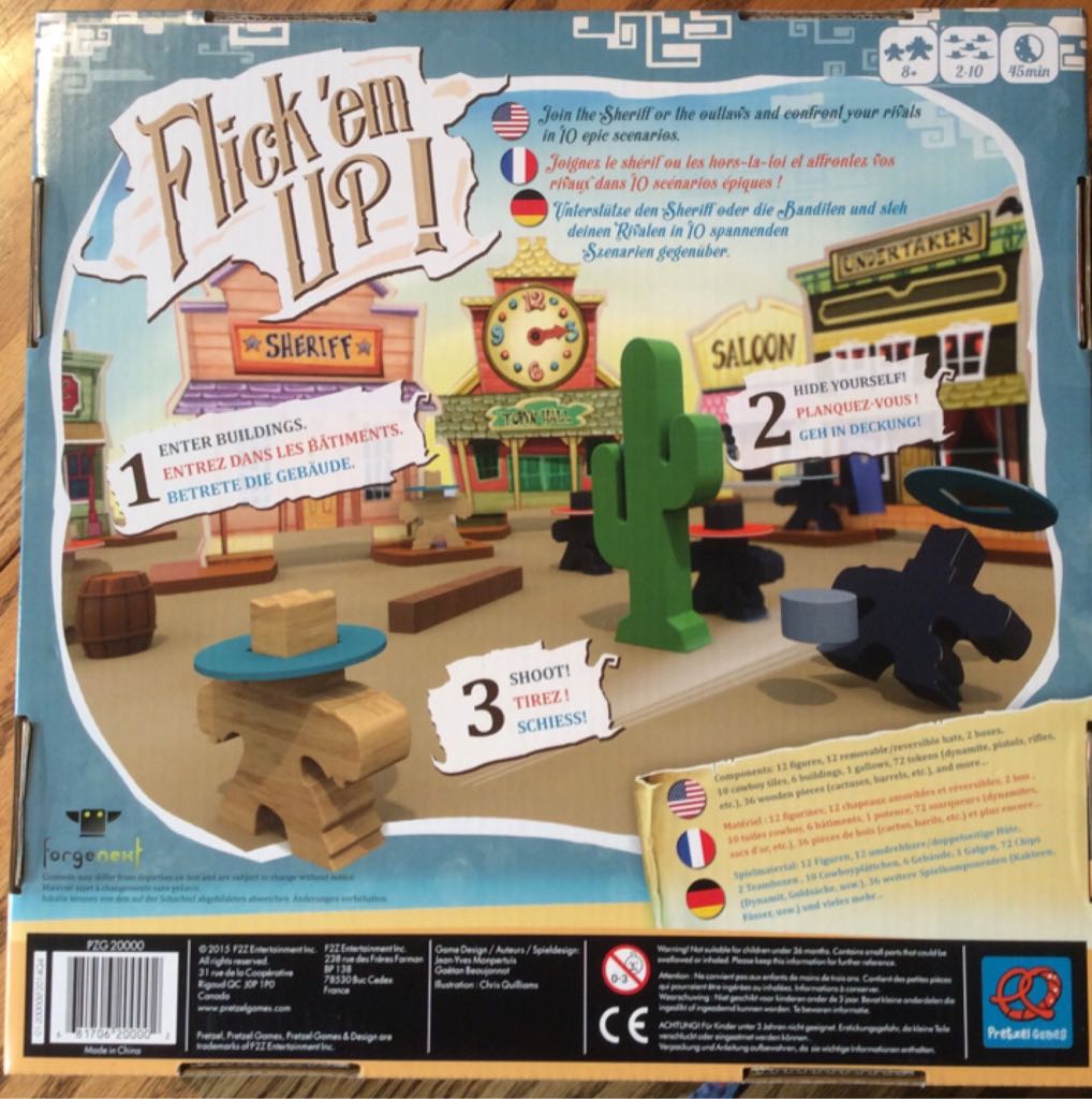 Flick ’em Up!  (2-10) board game collectible [Barcode 681706200002] - Main Image 2