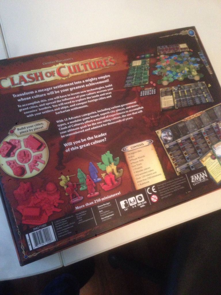 Clash Of Cultures  (2-4) board game collectible [Barcode 681706710006] - Main Image 2