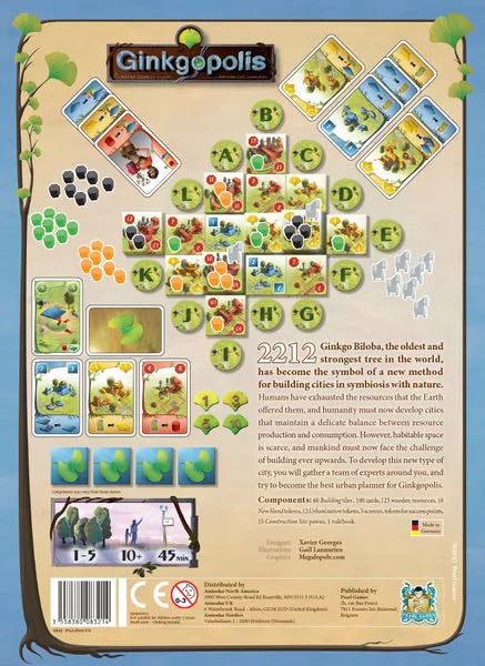 Ginkgopolis  (1-5) board game collectible [Barcode 681706712000] - Main Image 2