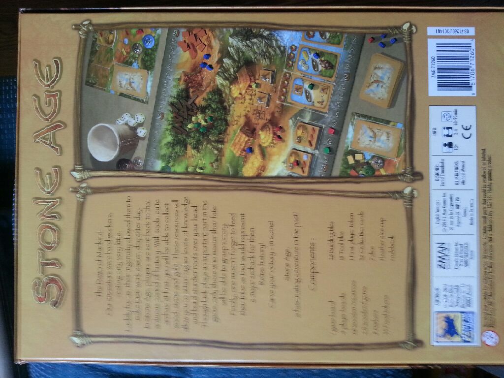 Stone Age  (4 Players) board game collectible [Barcode 681706712604] - Main Image 2