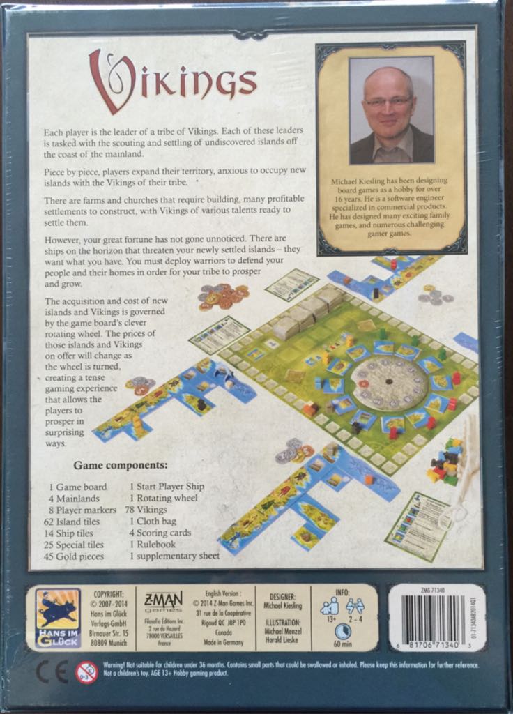 Vikings  (2-4) board game collectible [Barcode 681706713403] - Main Image 2