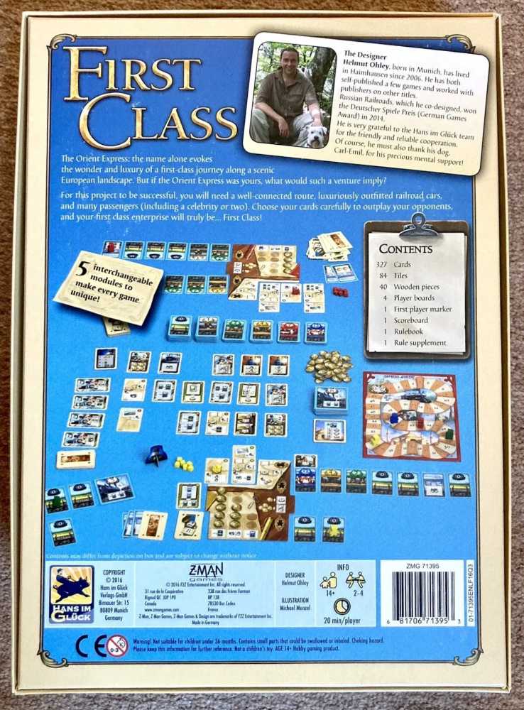 First Class - All Aboard The Orient Express  (2-4) board game collectible [Barcode 681706713953] - Main Image 2