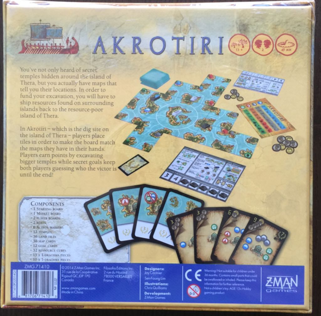 Akrotiri  (2) board game collectible [Barcode 681706714103] - Main Image 2