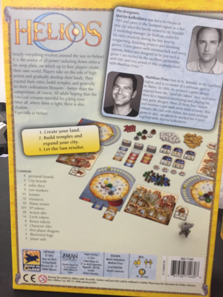 Helios  (2-4) board game collectible [Barcode 681706714608] - Main Image 2
