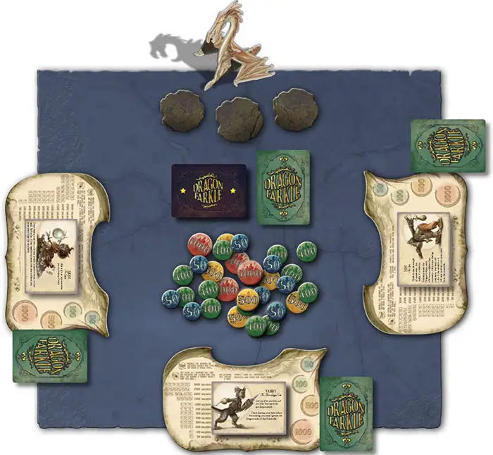 Dragon Farkle  (2 to 5) board game collectible [Barcode 681706715100] - Main Image 3