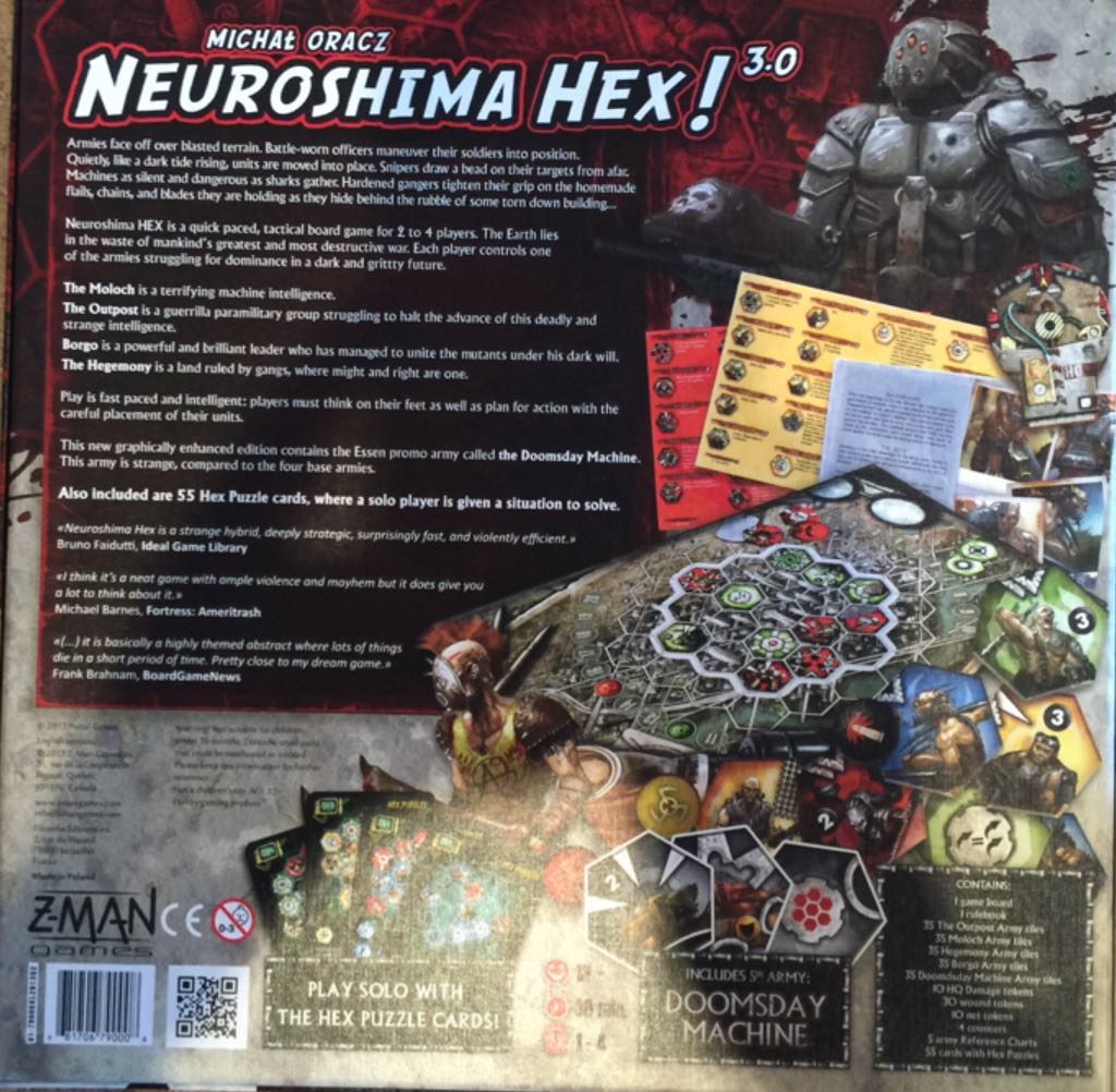 Neuroshima Hex! 3.0  (1-4) board game collectible [Barcode 681706790008] - Main Image 2