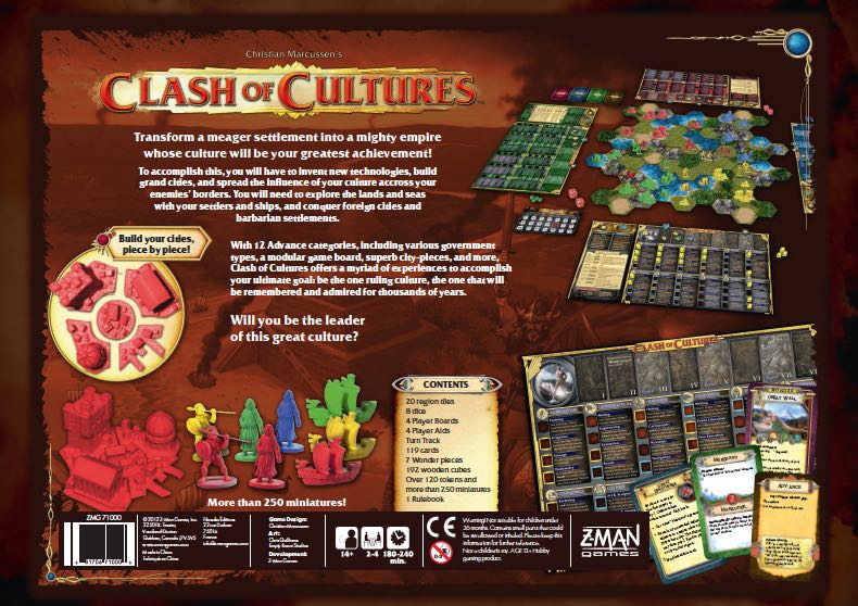 Clash Of Cultures  (2-4) board game collectible [Barcode 681706810003] - Main Image 2