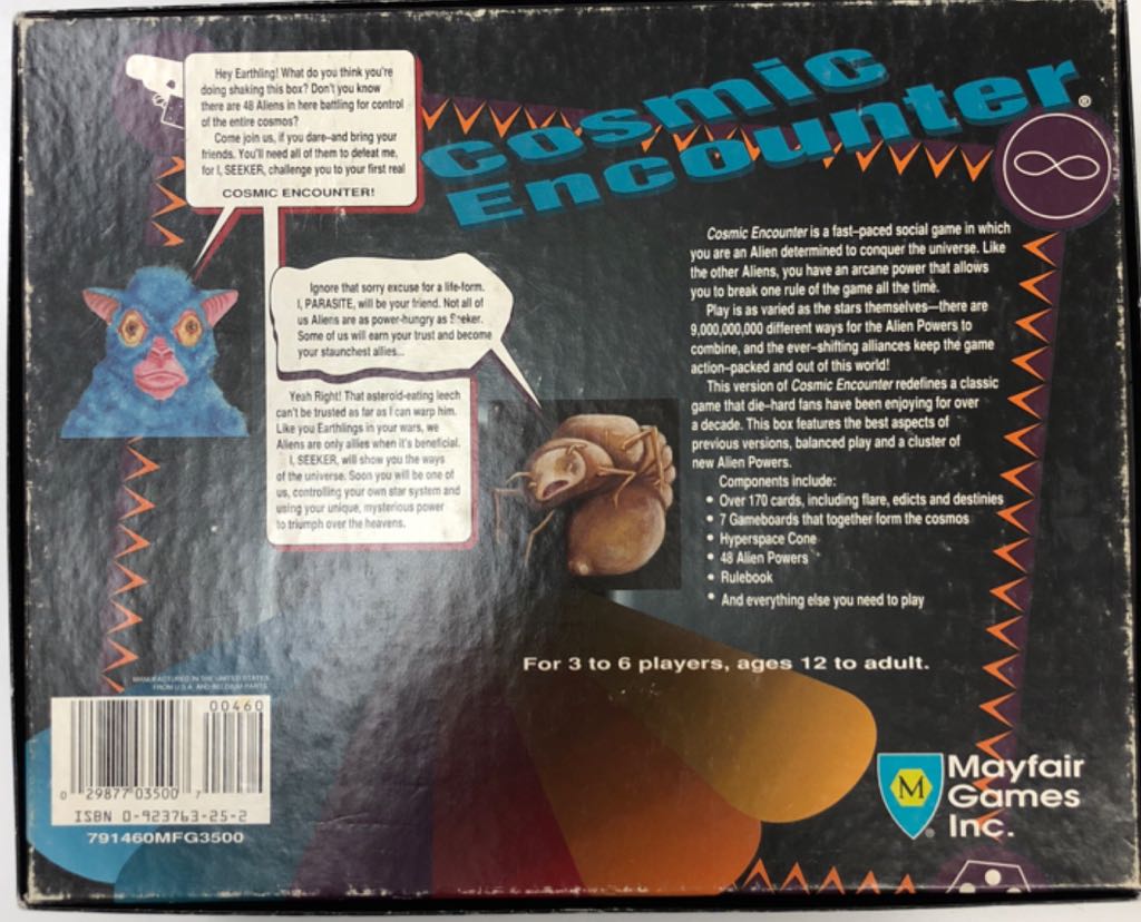Cosmic Encounter  (3-6) board game collectible [Barcode 029877035007] - Main Image 2