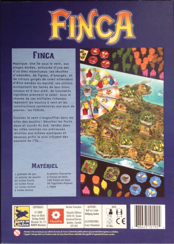 Finca  (2-4) board game collectible [Barcode 688623101924] - Main Image 2
