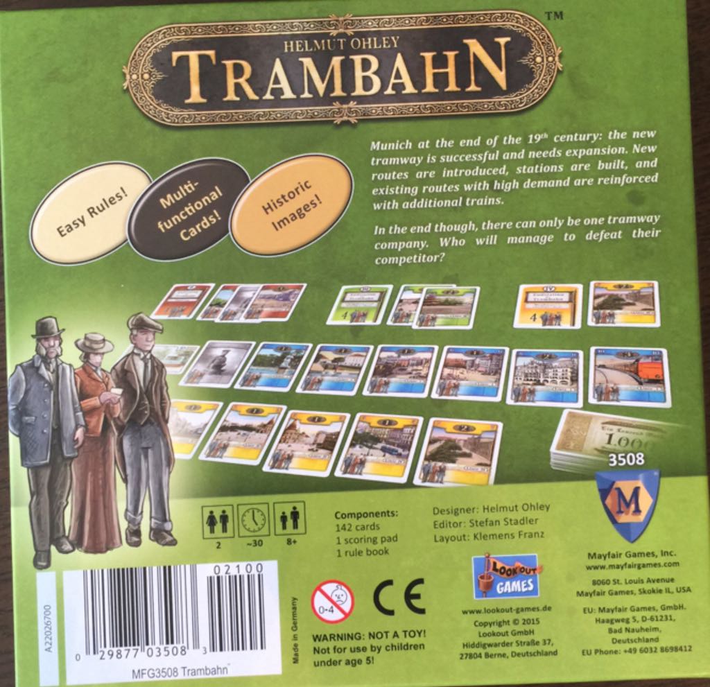 Trambahn  (2) board game collectible [Barcode 029877035083] - Main Image 2