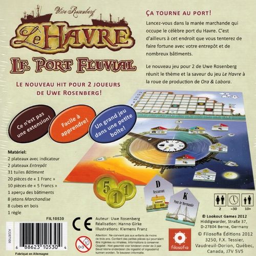 Le Havre : Le Port Fluvial  (2) board game collectible [Barcode 688623105304] - Main Image 2