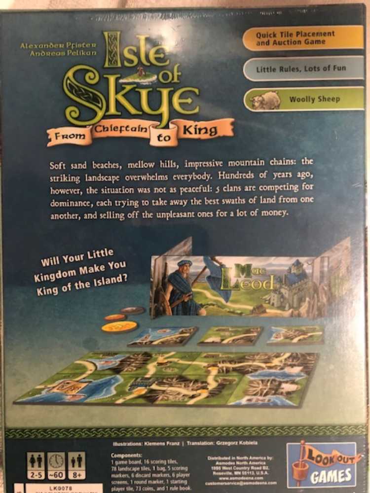 Isle Of Skye  (2-5) board game collectible [Barcode 029877035090] - Main Image 4