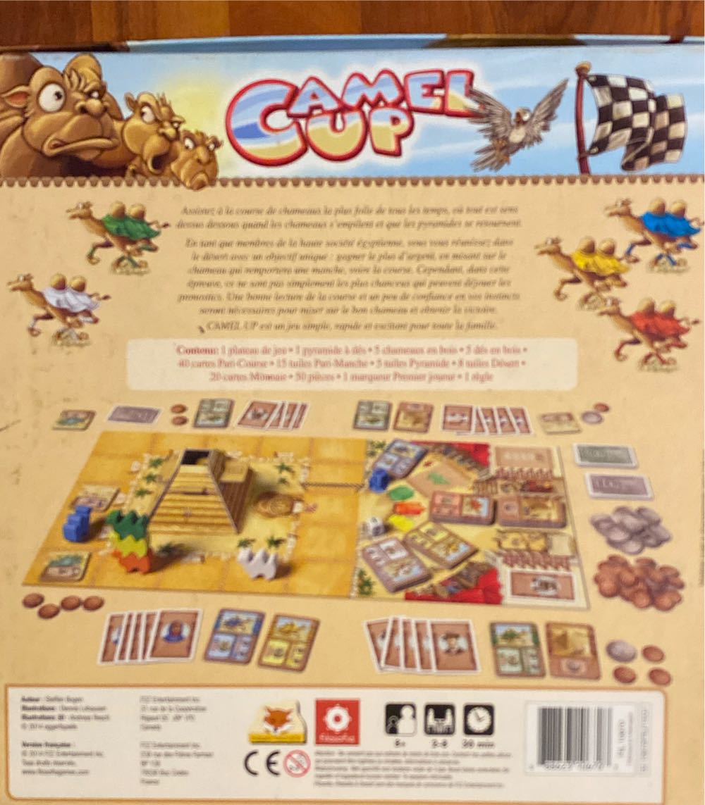 Camel Up (1st Ed)  (2-8) board game collectible [Barcode 688623106707] - Main Image 3