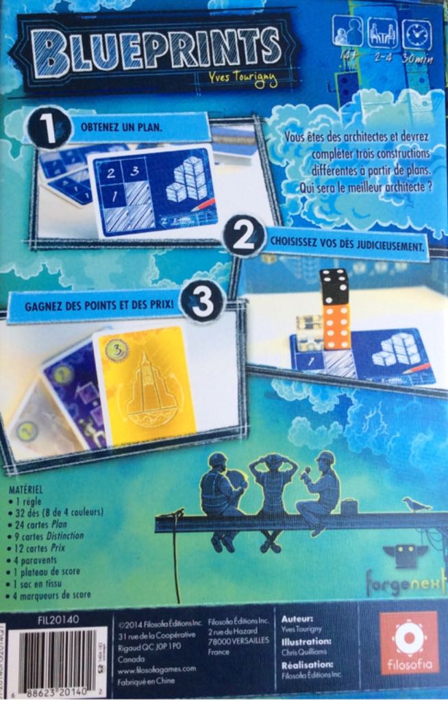 Blueprints  (2-4) board game collectible [Barcode 688623201402] - Main Image 2