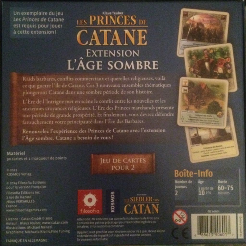 Les Princes De Catane : Extension L’âge Sombre  (2) board game collectible [Barcode 688623906017] - Main Image 2