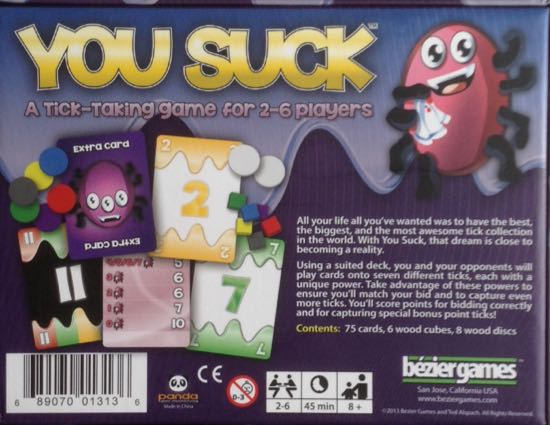 You Suck  (2-6) board game collectible [Barcode 689070013136] - Main Image 2