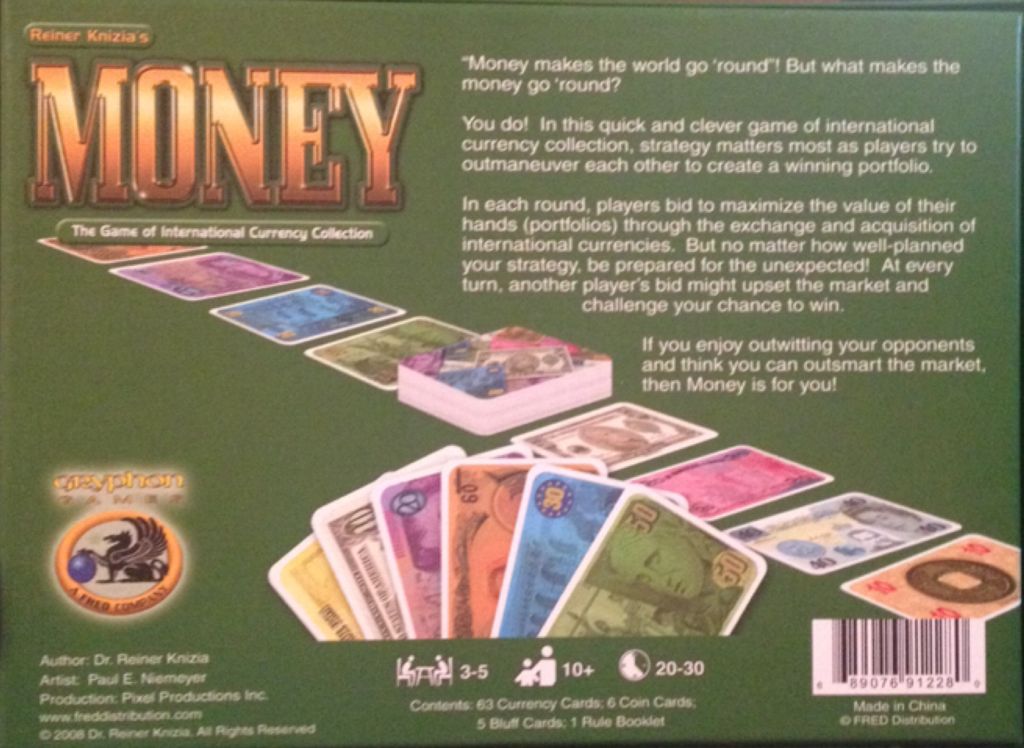 Money  (3-5) board game collectible [Barcode 689076912280] - Main Image 2