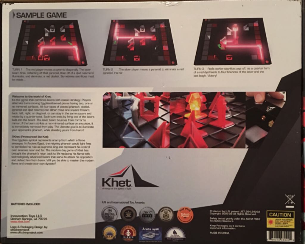 Khet: The Lazer Game  (2) board game collectible [Barcode 689076989299] - Main Image 2