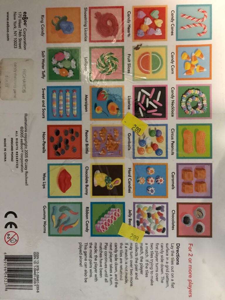 Candy Matching Game  board game collectible [Barcode 689196545238] - Main Image 2