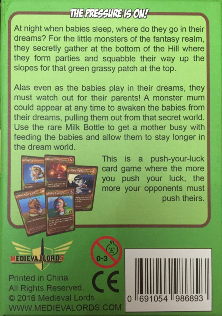 Little Monsters  (2-6) board game collectible [Barcode 691054986893] - Main Image 2